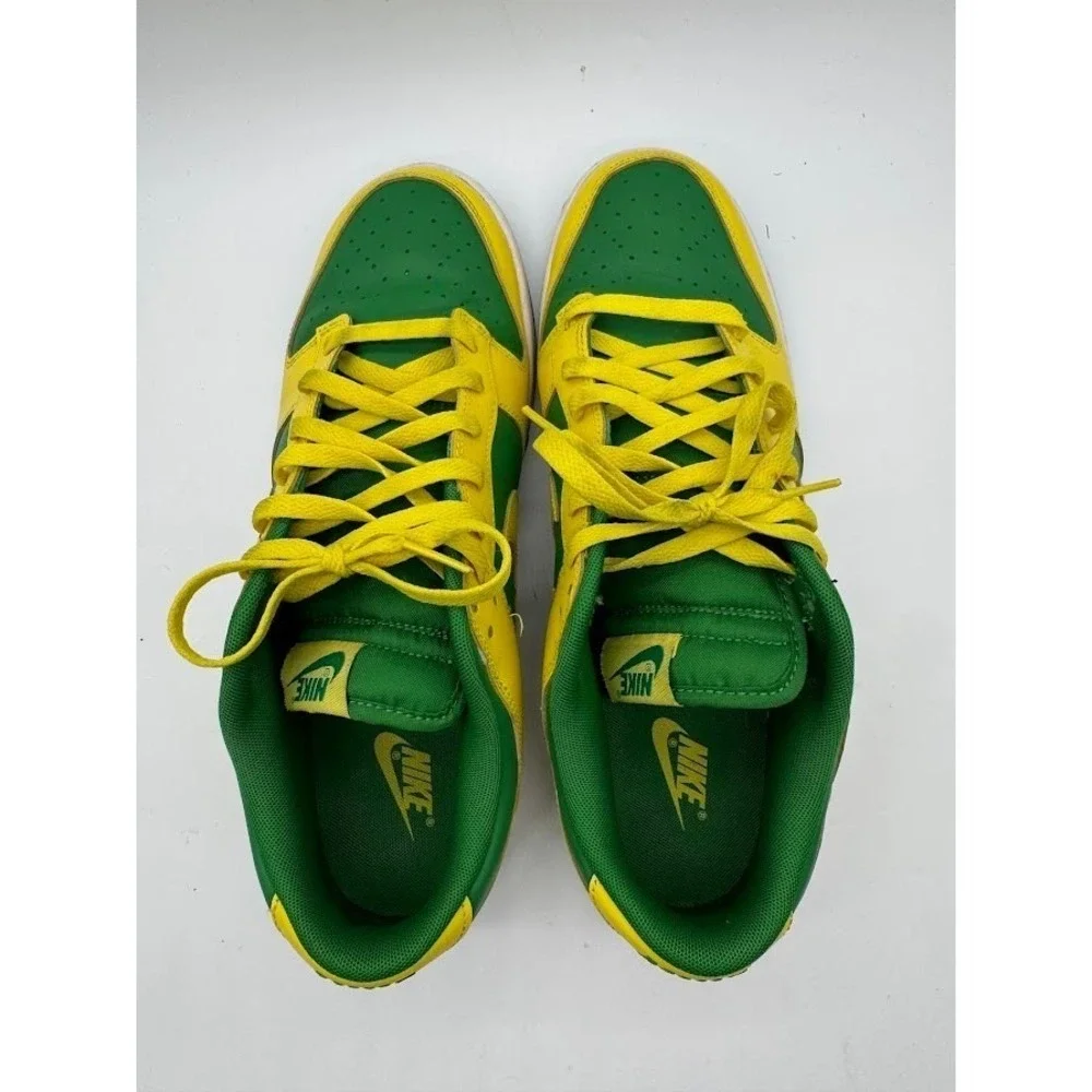 Nike Dunk Low Brazil Mens Size‎ 13 Varsity Maize Pine Green CU1727-700 2020